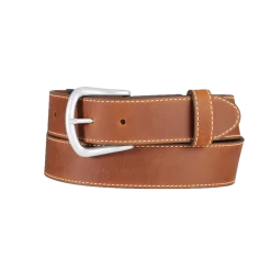 Justin® Men's Craftman Plain Brown Leather Belt C14059