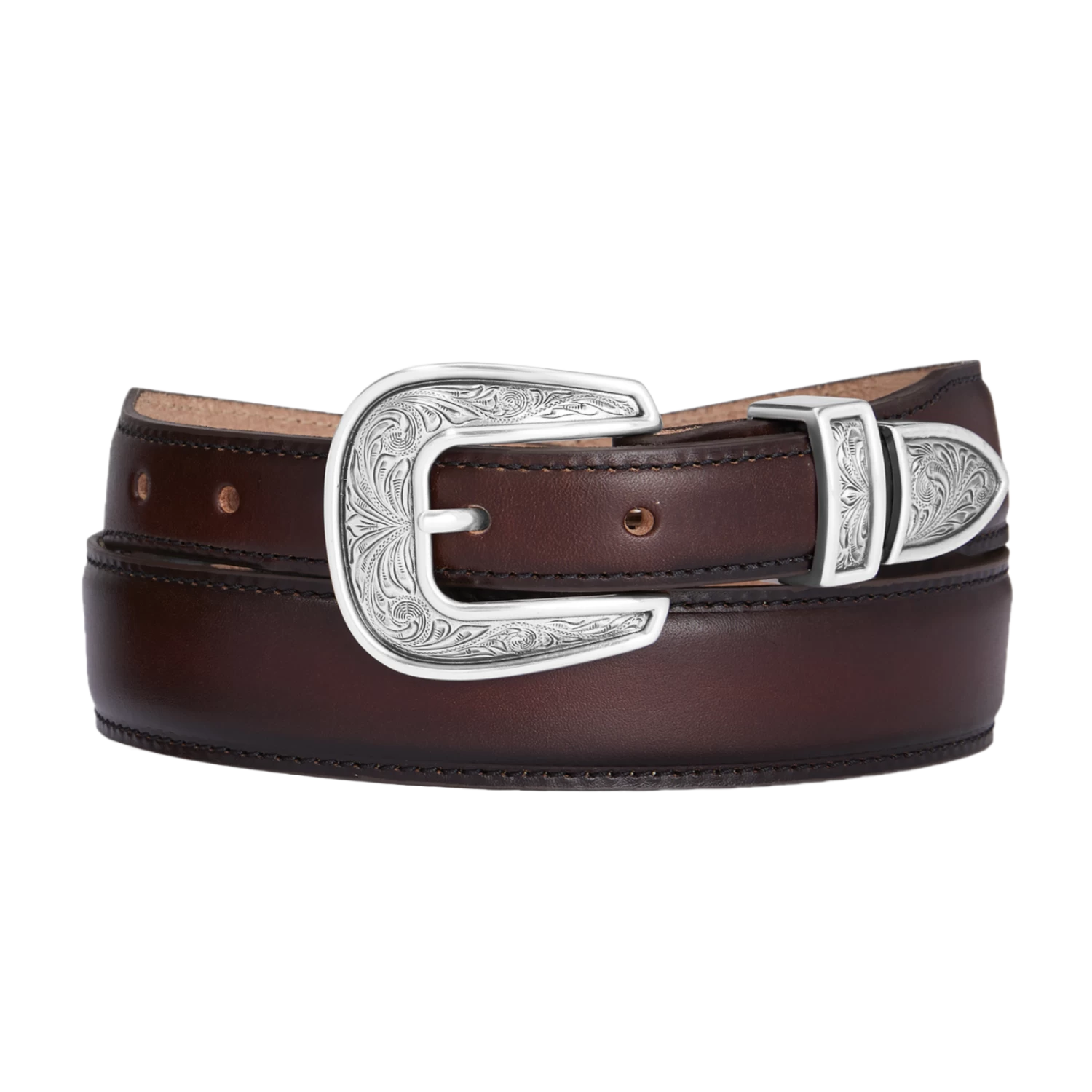 Justin® Men's Kingsland Dark Brown Western Belt C14095