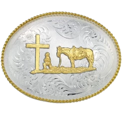 Montana Silversmiths Christian Cowboy Western Belt Buckle 1350-731