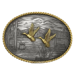 Montana Silversmiths On The Banks With Ducks Buckle G1259-629