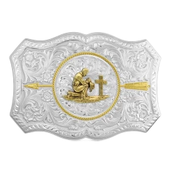 Montana Silversmiths®Praying Cowboy Belt Buckle 45710-917M