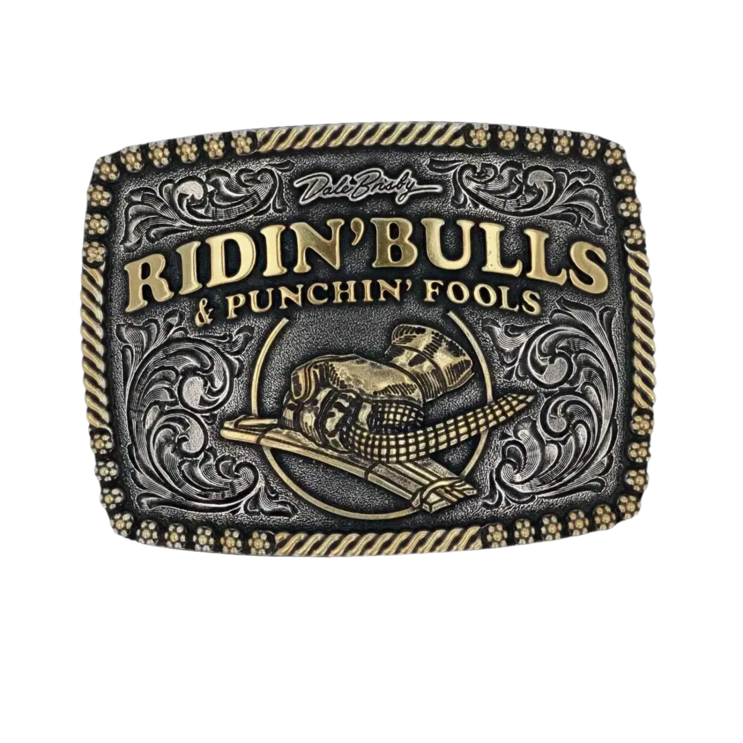 Montana Silversmiths® Dale Brisby Bulls & Fools Attitude Buckle A917DB