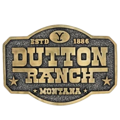 Montana Silversmiths® Dutton Ranch Attitude Belt Buckle A910YEL