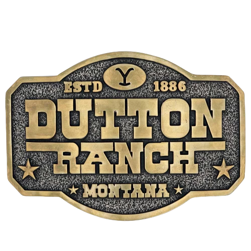 Montana Silversmiths® Dutton Ranch Attitude Belt Buckle A910YEL