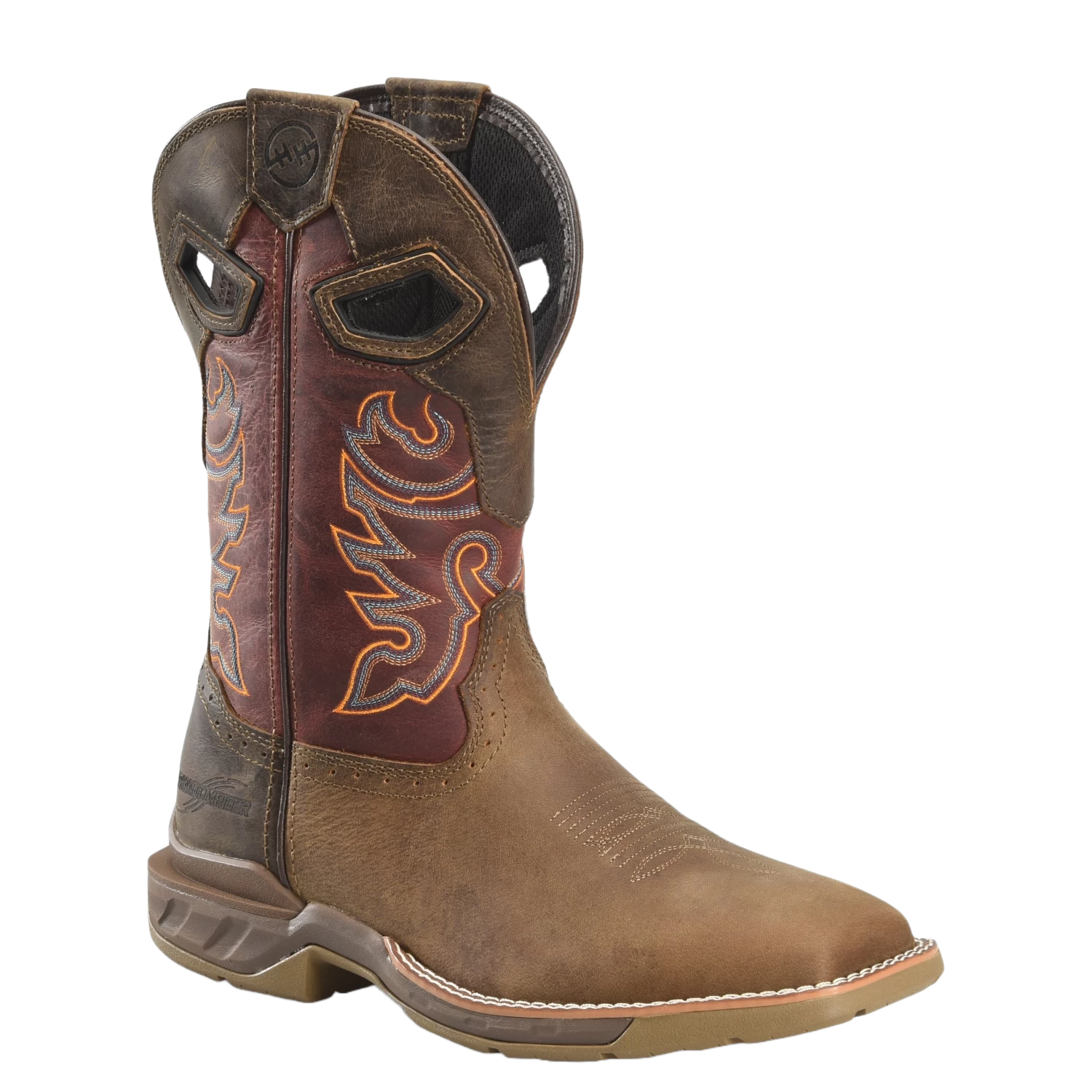 Double H Men's Phantom Rider Alridge 11" Square Toe Brown Boots DH5369