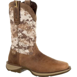 Durango Men's Rebel Desert Camo Dusty Brown Square Toe Boots DDB0166