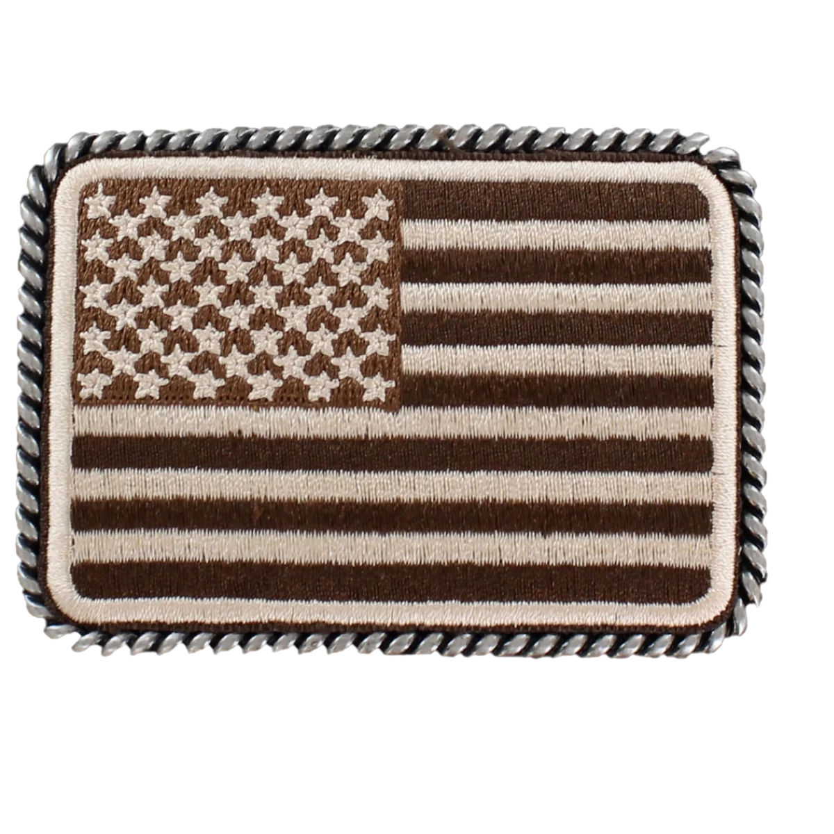 Ariat Mens Rectangle Flag Belt Buckle A37010