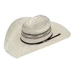 Twister 4 1/4" Maverick Crown Bangora Natural Straw Western Hat T71622