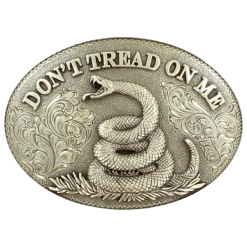 NoconaDon't Tread On Me Silver Belt Buckle 37109