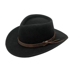 Twister Men's Dakota Crushable Black Felt Cowboy Hat 7211201
