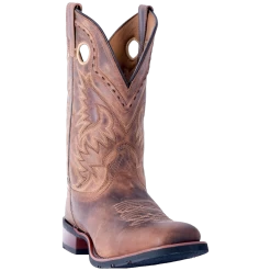 Laredo Men's Distressed Tan Kane Square Toe Western Boots 7812