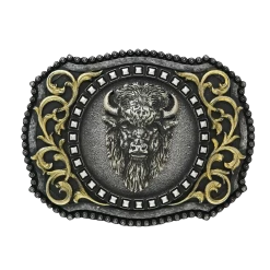 Nocona Mens Buffalo Head Belt Buckle 37010