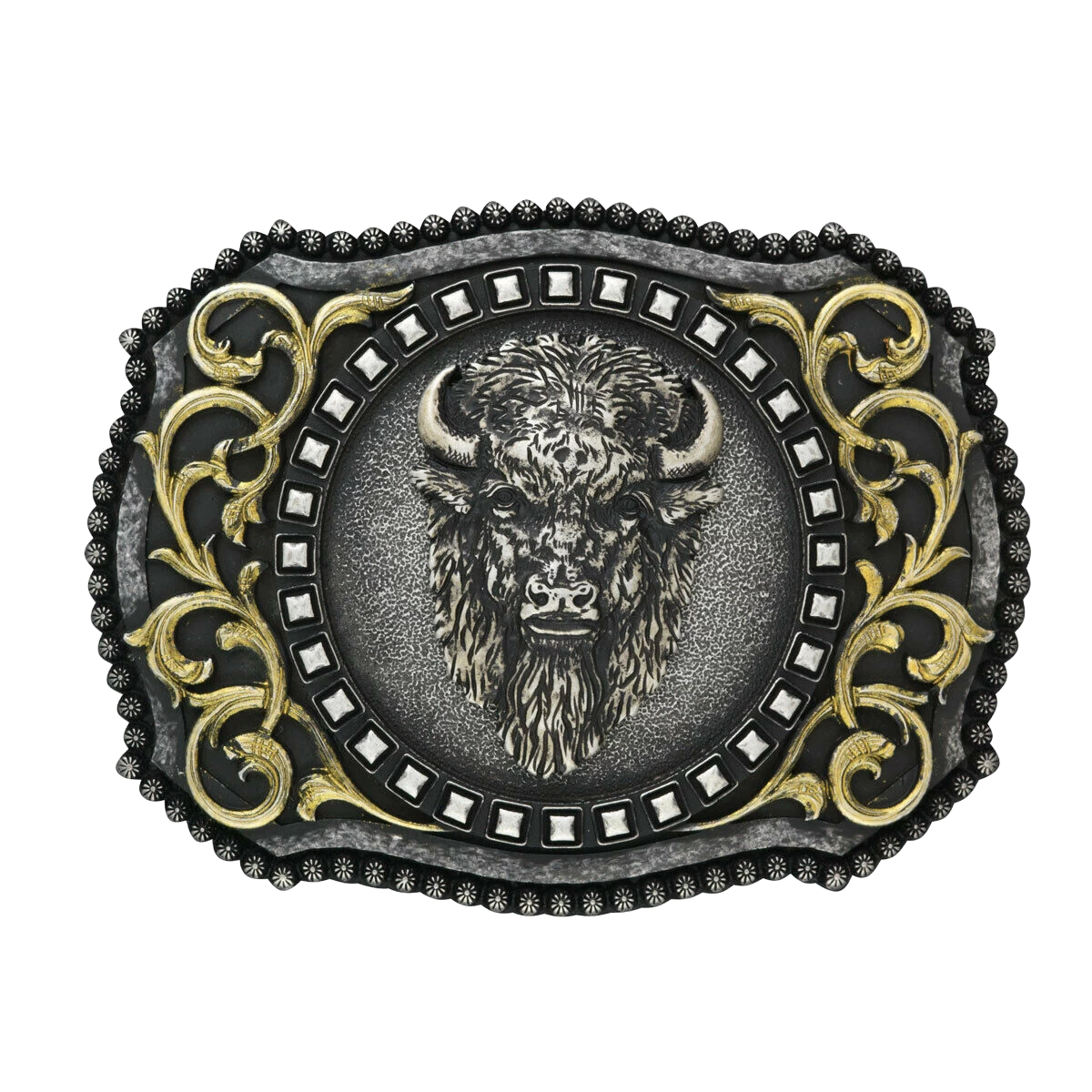 Nocona Mens Buffalo Head Belt Buckle 37010