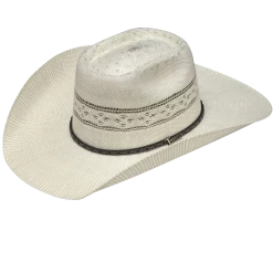 Twister Men's Ivory & Grey Bangora Straw Cowboy Hat T71666