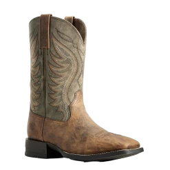 Ariat Men's Sorrel Crunch & Army Green Amos Boots 10029688