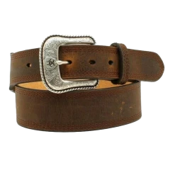 Ariat Men's Brown Stitched Edge Rowdy Belt A10210283