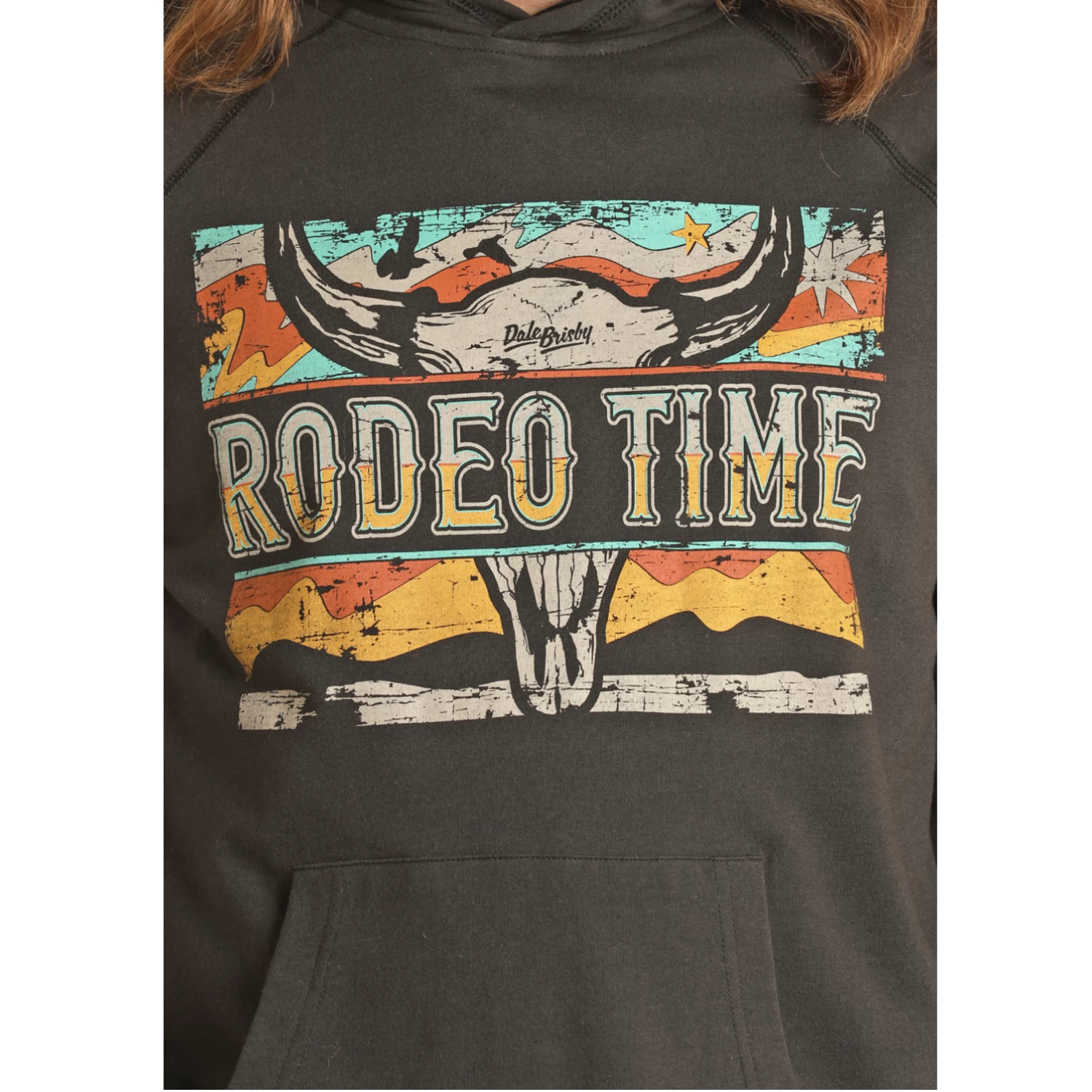 Rock & Roll Cowboy® Men's Dale Brisby Rodeo Black Hoodie RRMT94R0J5 - Image 2