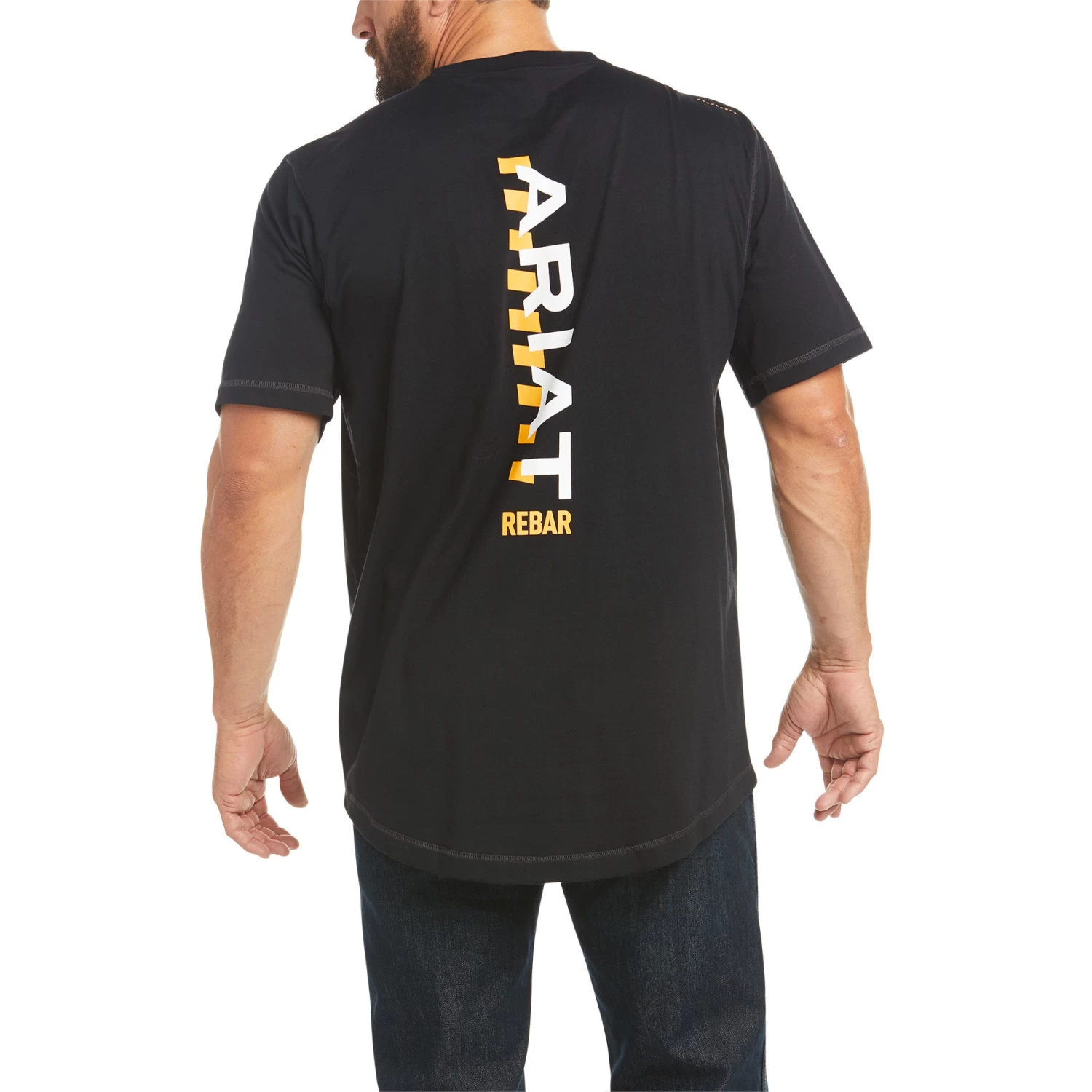 Ariat® Men's Rebar Workman Black Logo T-Shirt 10035402