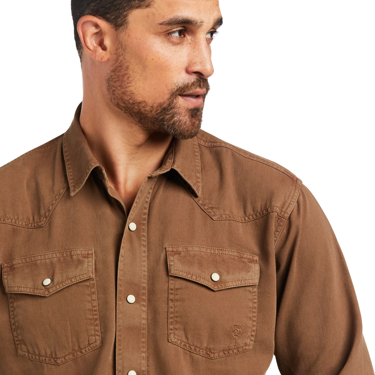 Ariat® Men's Malt Ball Jurlington Retro Long Sleeve Shirt 10039201 - Image 3