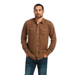 Ariat® Men's Malt Ball Jurlington Retro Long Sleeve Shirt 10039201