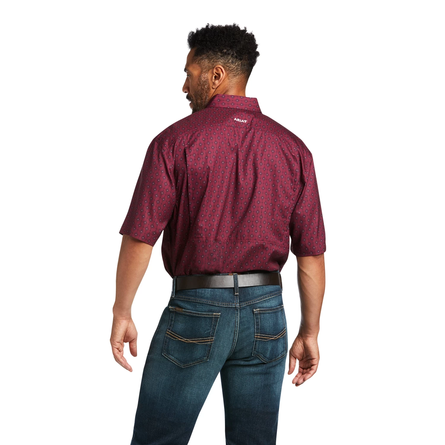 Ariat Men's Ventek Zinfandel Swest Short Sleeve Shirt 10039374 - Image 2