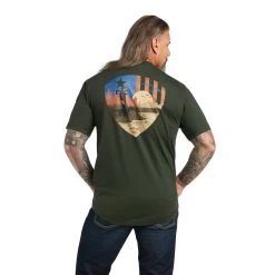 Ariat Men's Rebar Workman Working Dog Deep Forest T-shirt 10039178