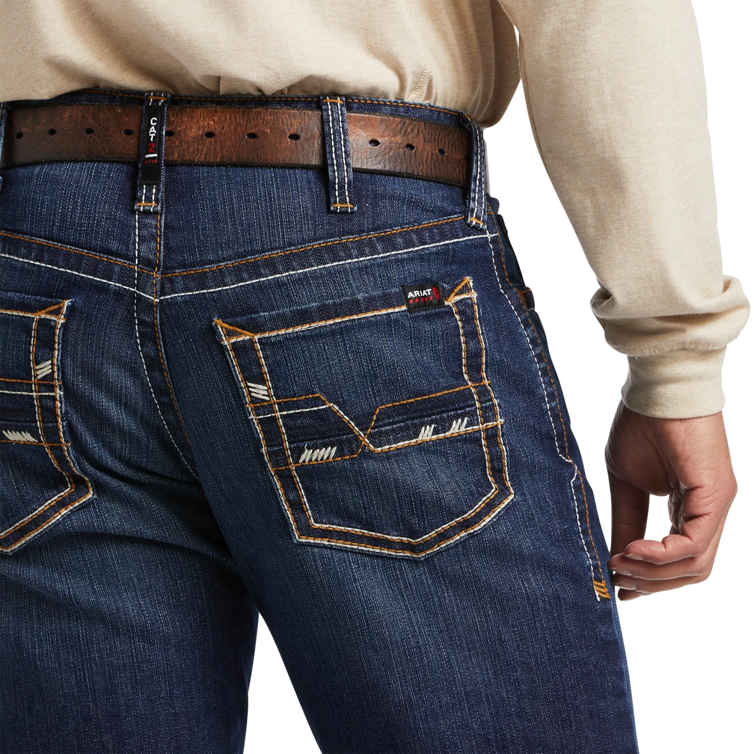 Ariat Men's FR M4 Relaxed DuraStretch Stillwell Bootcut Jeans 10039283 - Image 4