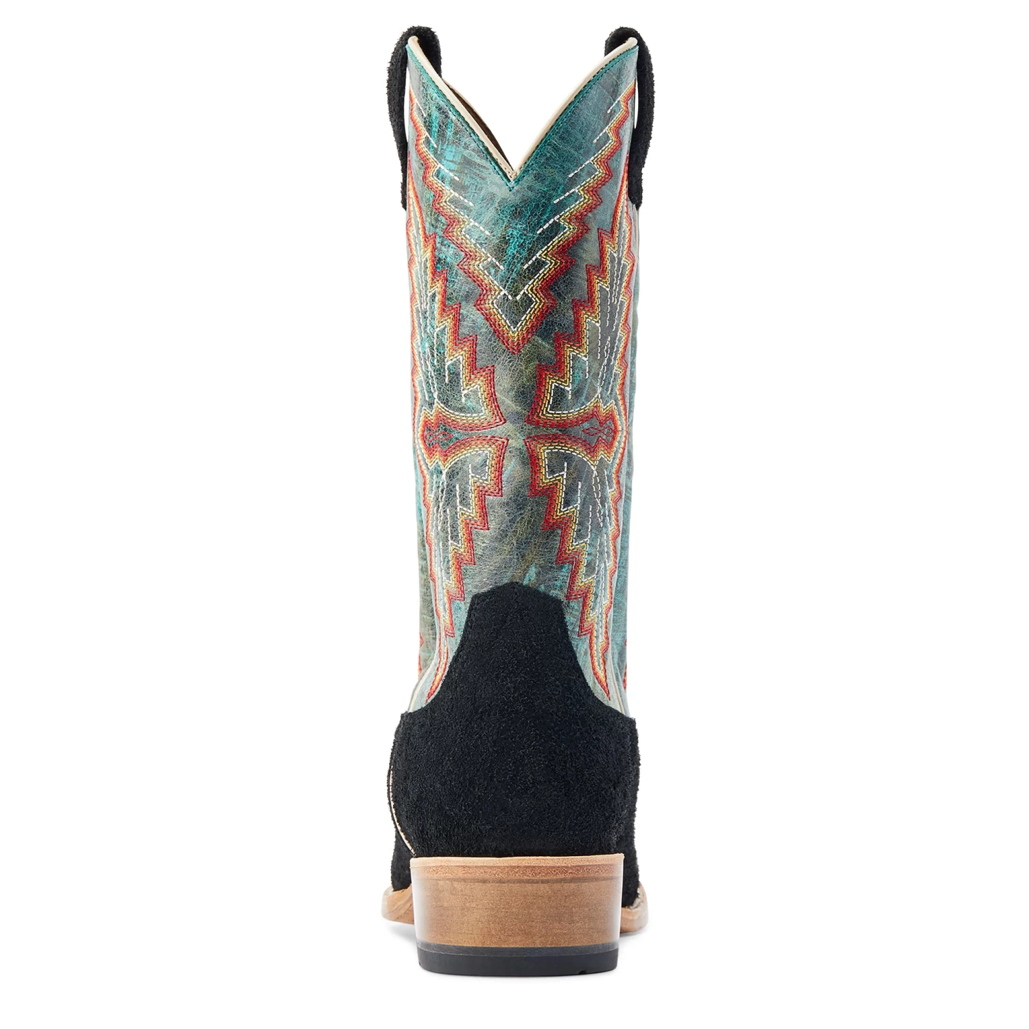 Ariat® Men's Futurity Showman Black Roughout & Roaring Turquoise Western Boots 10044498 - Image 5