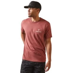 Ariat® Men's Land Of The Free Red Clay Heather T-Shirt 10044744