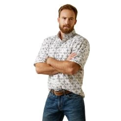 Ariat® Men's Otto Classic White Button Down Shirt 10044867