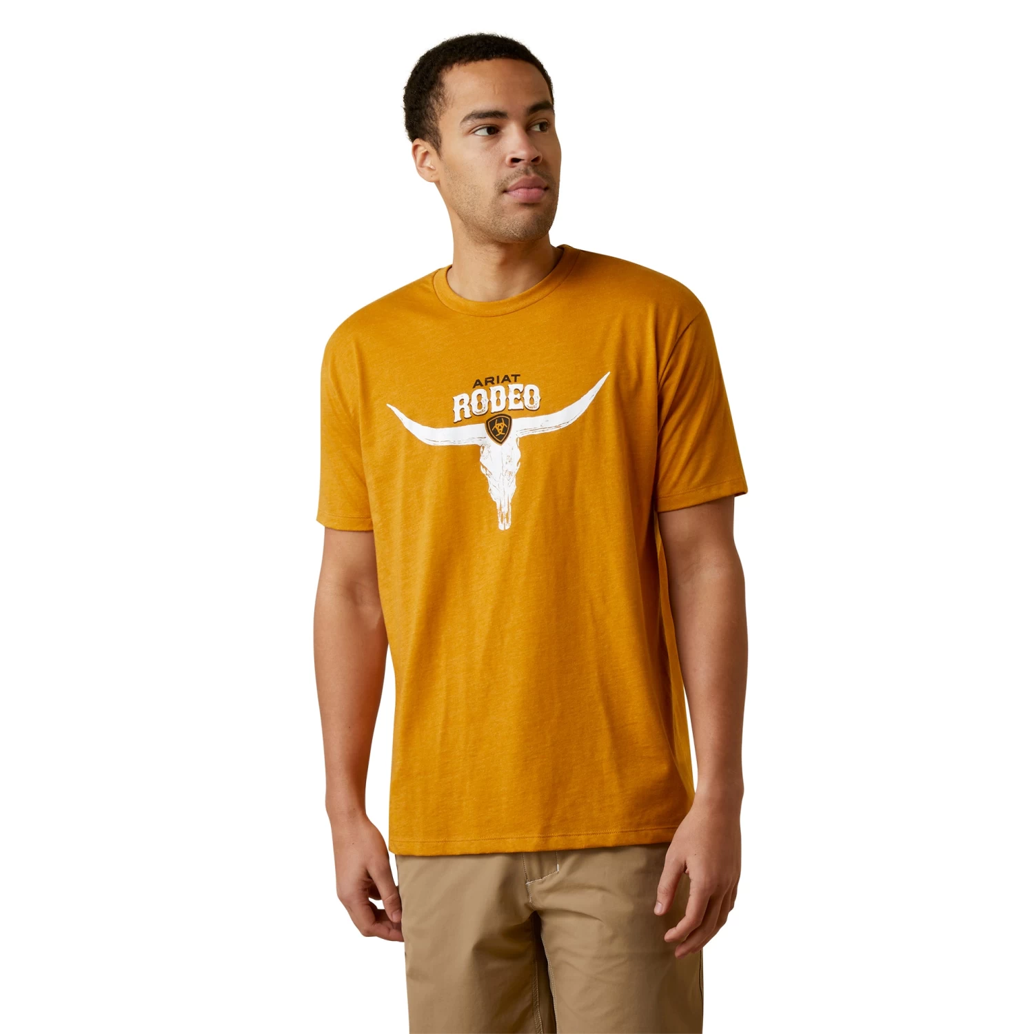 Ariat® Men's Rodeo Skull Graphic Buckhorn Heather T-Shirt 10045280