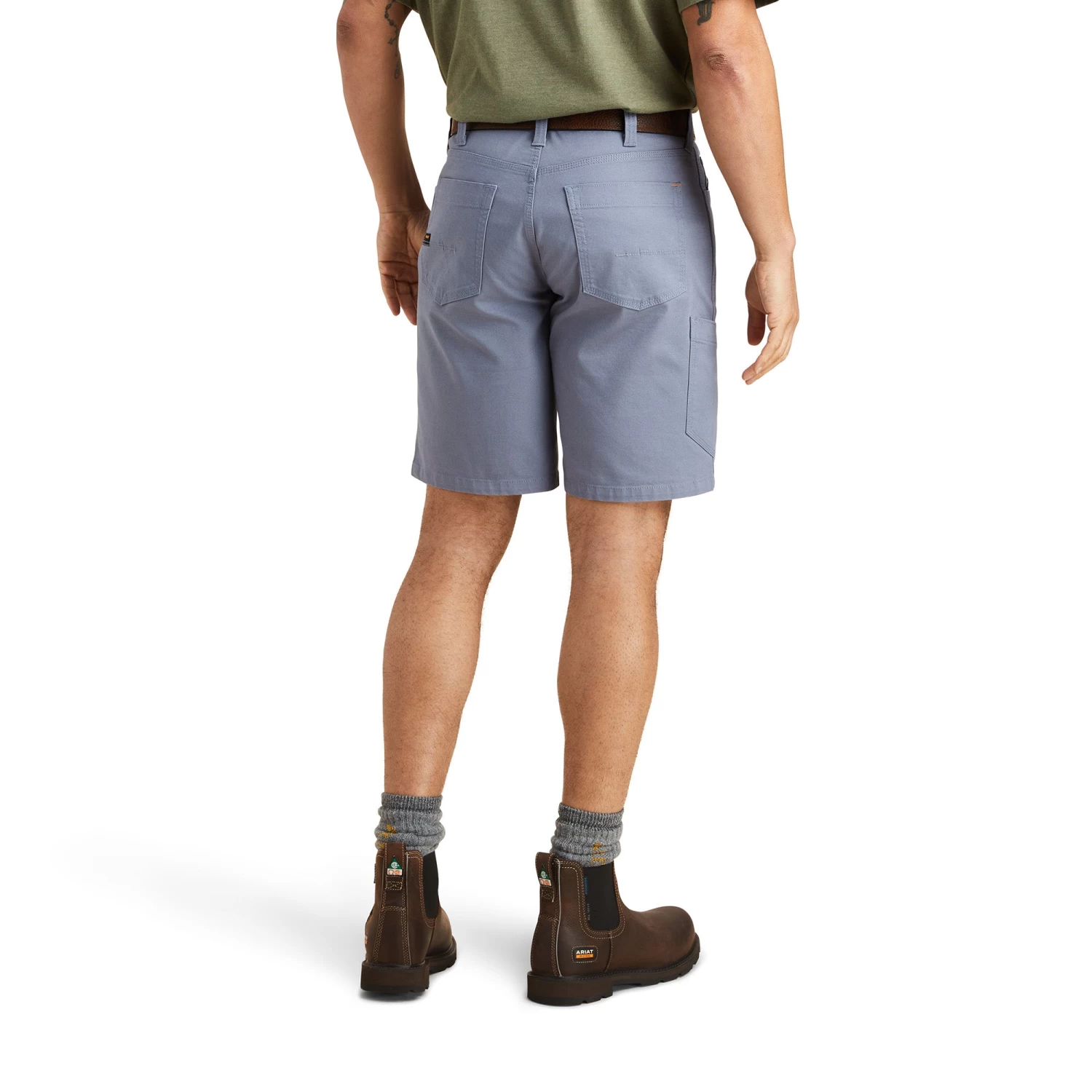 Ariat® Men's Rebar DuraStretch™ Made Tough Flint Stone Shorts 10043170 - Image 2