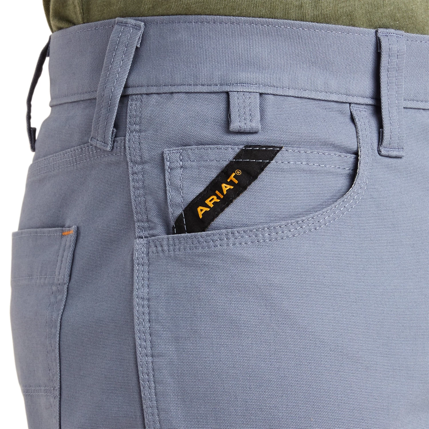 Ariat® Men's Rebar DuraStretch™ Made Tough Flint Stone Shorts 10043170 - Image 4