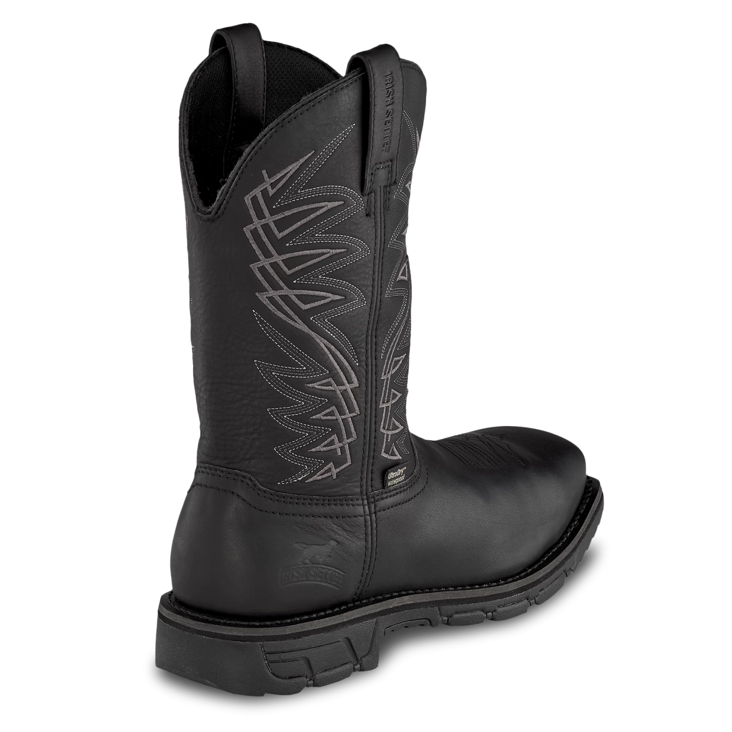 Irish Setter By Red Wing Marshall Black H20 Steel Toe Work Boots 83956 - Image 4