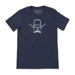 Cowboy Cool® Men's Hank Heather Navy Short Sleeve T-Shirt T042