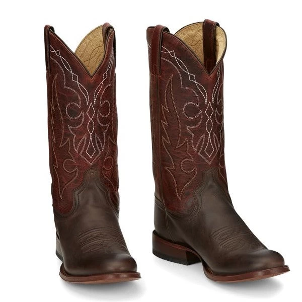 Tony Lama Men's Patron Bomber Brown Round Toe Western Boots TL3009 - Image 7