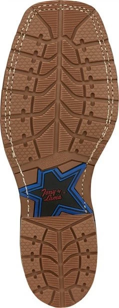 Tony Lama Men's Tan Retan Square Toe Boots XT5104 - Image 4