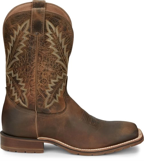 Tony Lama Men's Tan Retan Square Toe Boots XT5104 - Image 3