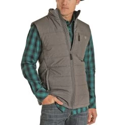 Rock & Roll Cowboy Men's Performance GreyVest 98-1124