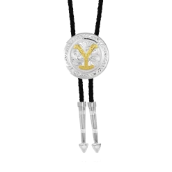 Montana Silversmiths Unisex Yellowstone Bolo Tie YELBTC475