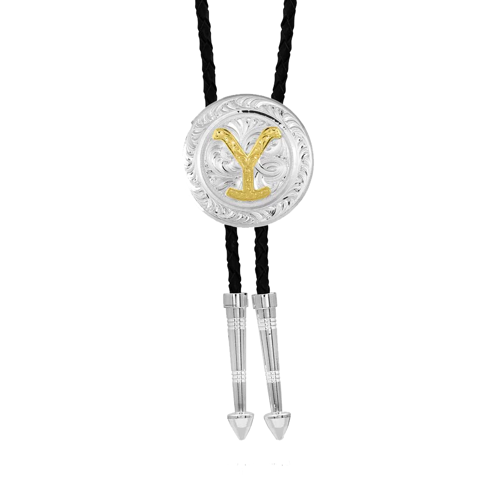 Montana Silversmiths Unisex Yellowstone Bolo Tie YELBTC475