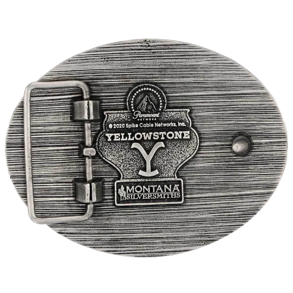 Montana Silversmiths Strength Of The Yellowstone Attitude Belt Buckle A960YEL - Image 2