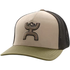 Hooey® Men's Coach 5-panel Tan & Brown Flexfit Cap 2212TNBR