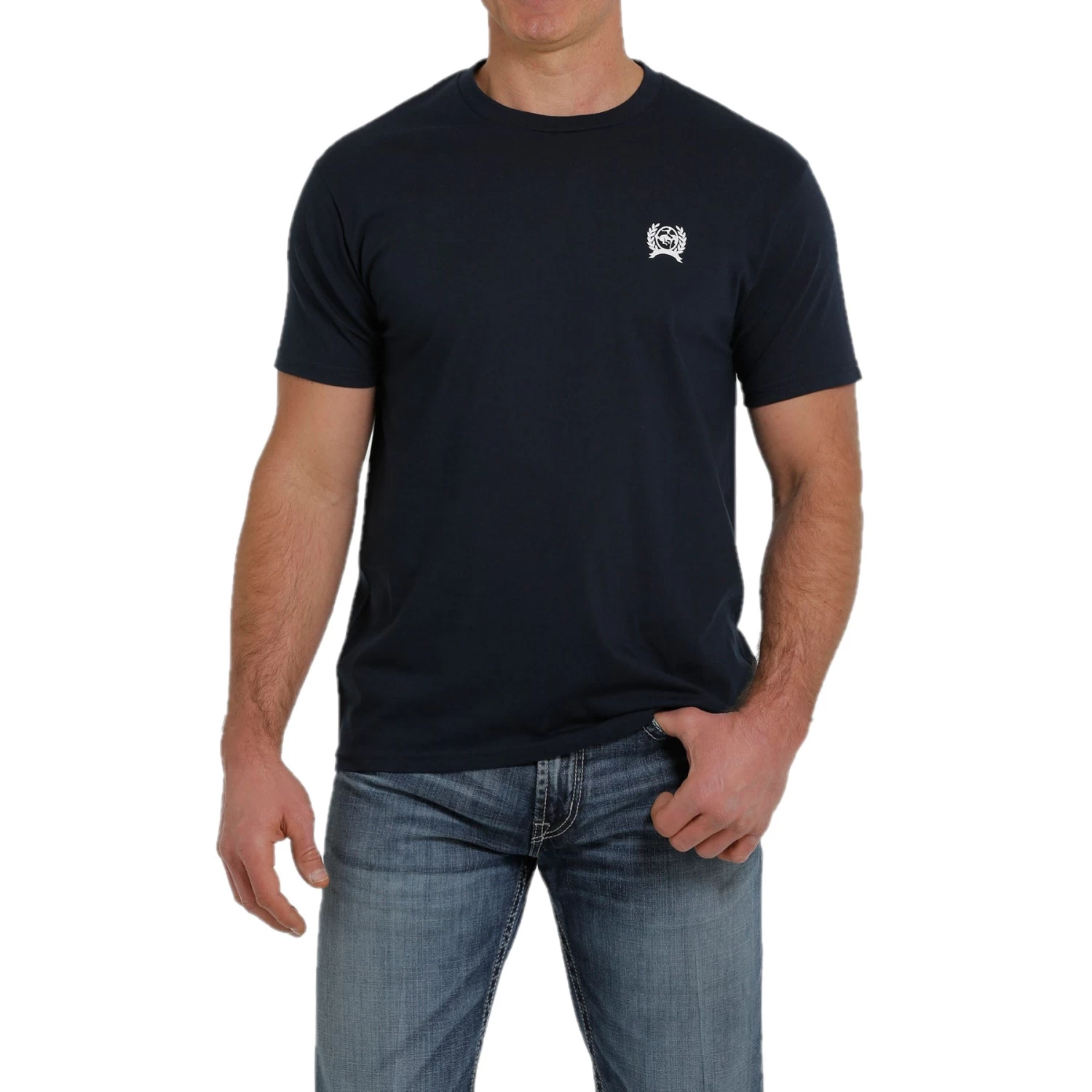 Cinch Men's Jersey Navy Short Sleeve T-Shirt MTT1690477 - Image 2