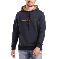 Kimes Ranch Men's Fast Talker Fleece Indigo Hoodie FT-IND