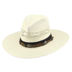 Justin Men's Freestone Bent Rail Bangora Straw Western Hat JS104FFRES