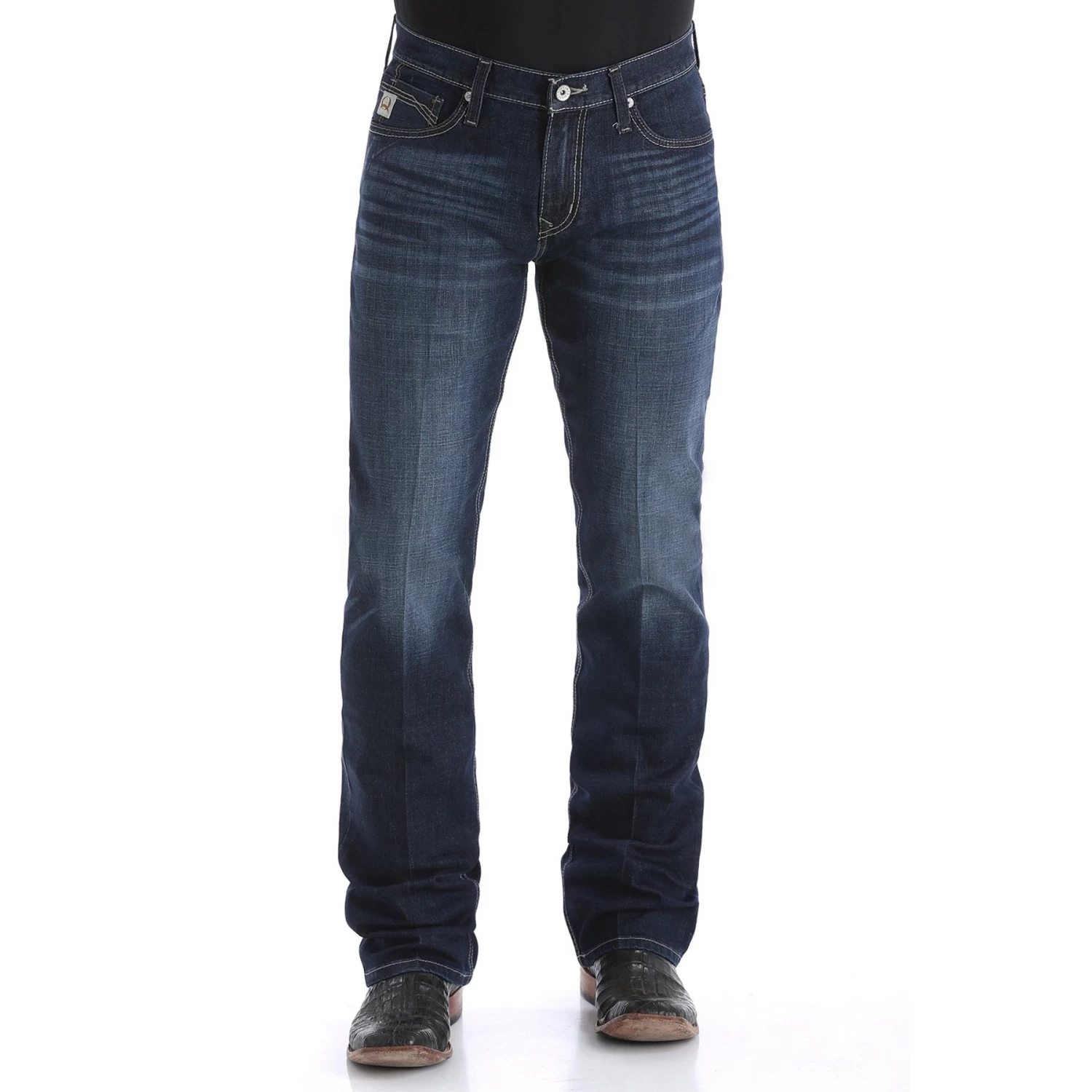 Cinch Men's Ian Performance Denim Slim Fit Boot Cut Jeans MB65436001 - Image 2