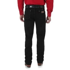 Wrangler Men's Cowboy Cut Black Slim Fit Boot Cut Jeans 936WBK
