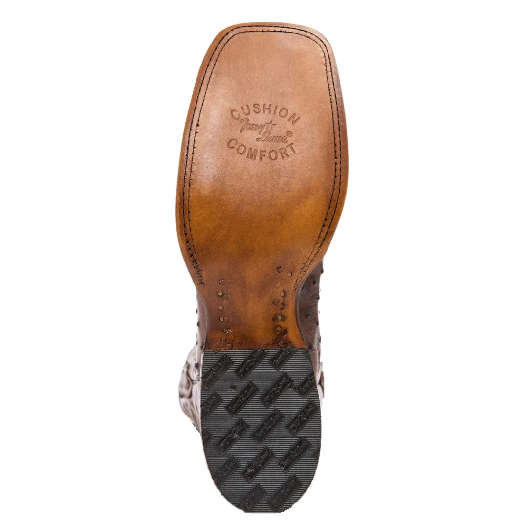 Tony Lama Men's Lemuel Tobacco Full QuillBoots CL821 - Image 4